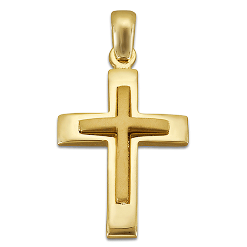 Κιτρινος Χρυσός σταυρός 14κ ΣΤ1857Κ