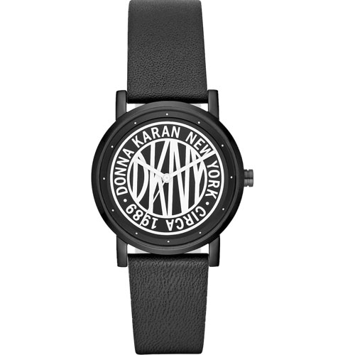 Γυναικείο Ρολόι DKNY Μαύρο Δερμάτινο Λουράκι NY2765