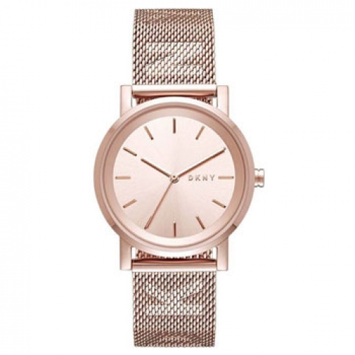 Ρολόι DKNY με ροζ χρυσό μπρασελέ και καντράν NY2622