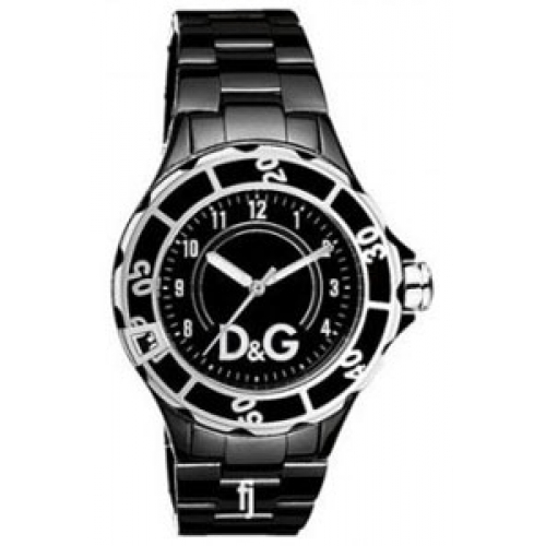 D&G Ανδρικό Ρολόι Μέ Μαύρο Καντράν Καί Ασημί Δείκτες DW 0663