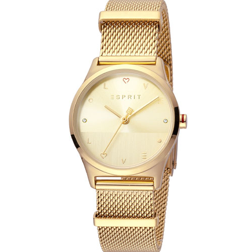Γυναικείο Ρολόι Esprit Blithe Gold Mesh ES1L092M0055