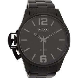Ανδρικό Αδιάβροχο Ρολόι OOZOO Steel Black Stainless Steel Bracelet OSGR20
