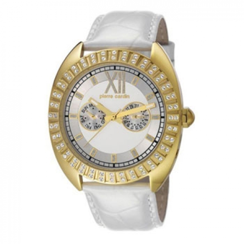 Pierre Cardin Γυναικείο Ρολόι Με Άσπρο Δερμάτινο Λουράκι PC106032F05